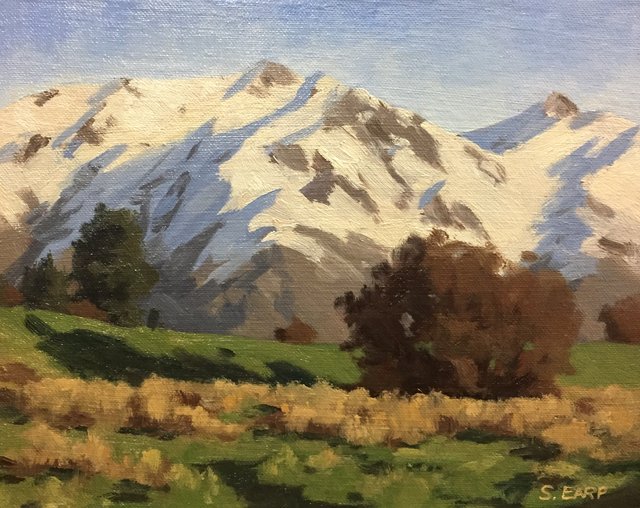 Painting an Early Winter, New Zealand Mountain Scene Art and Painting Process — Steemit